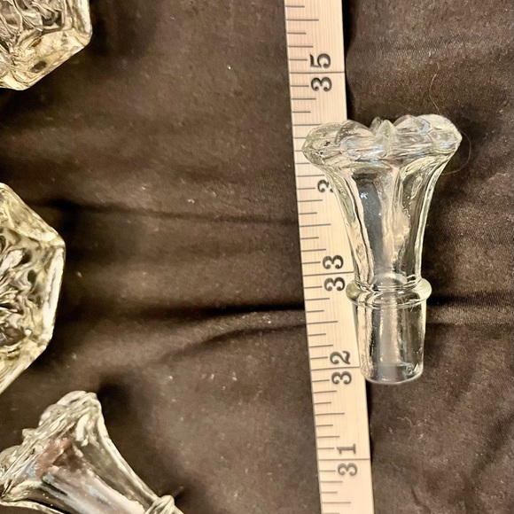 Anchor Hocking Star of David Glass Oil and Vinegar Cruet Set EAPC VTG 1960s MCM - Picture 12 of 15